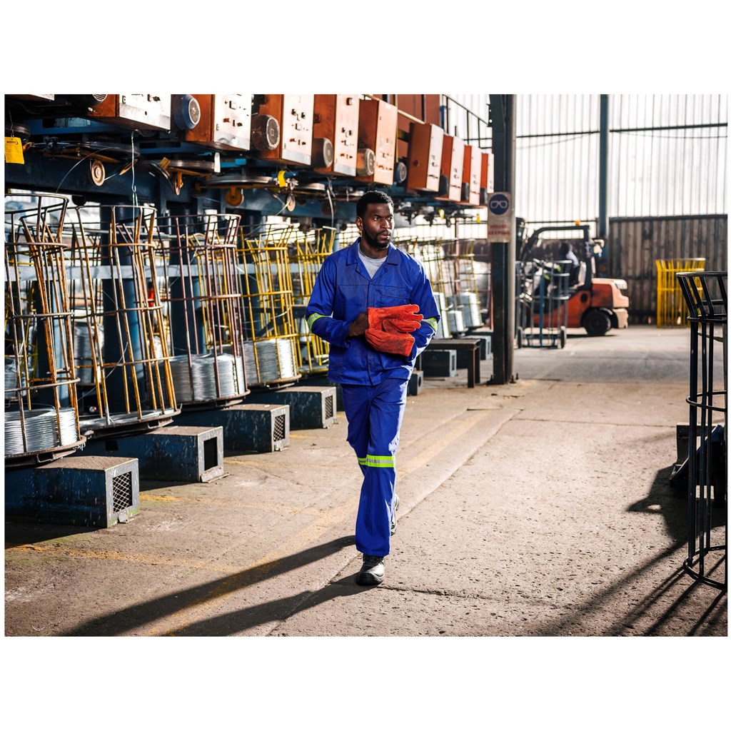 Artisan Premium 100% Cotton Pants - Reflective Legs - Yellow Tape - Image 2