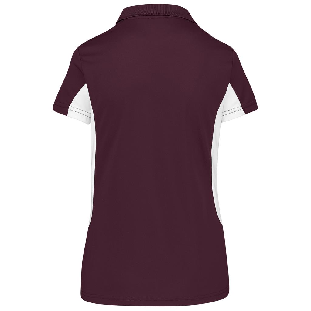 Ladies Championship Golf Shirt - Maroon - Image 2