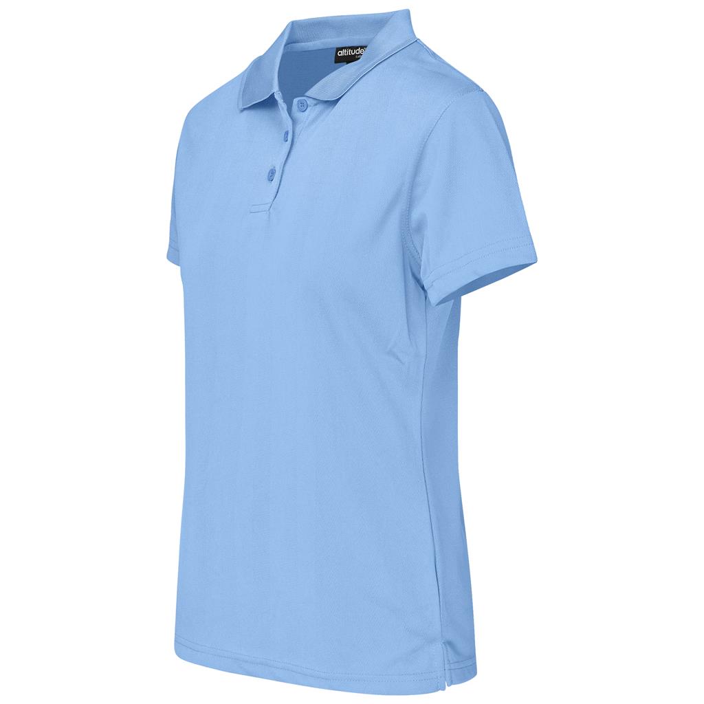 Ladies Distinct Golf Shirt - Sky Blue - Image 2