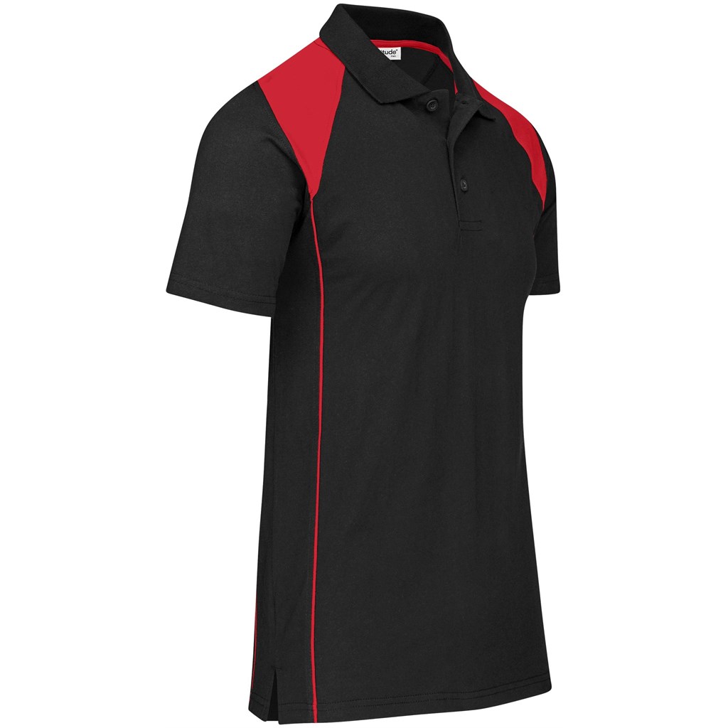 Mens Infinity Golf Shirt - Black - Image 2