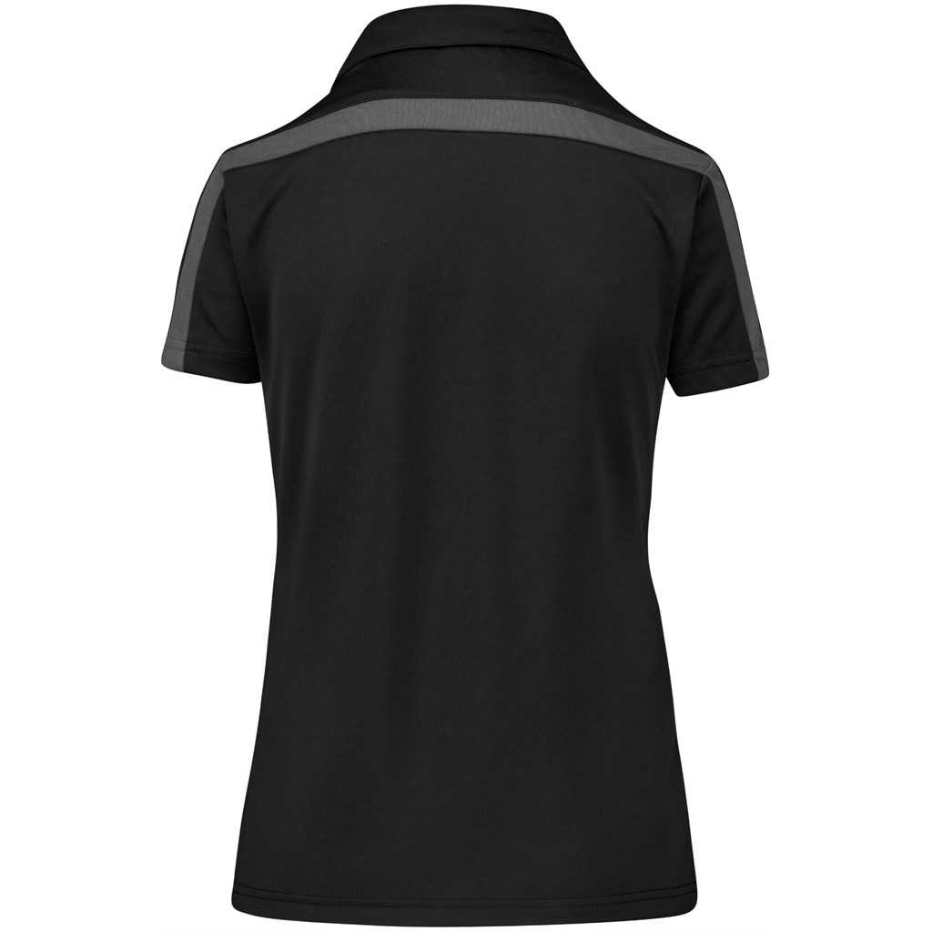 Ladies Nautilus Golf Shirt - Black - Image 2