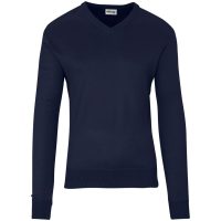 Mens Long Sleeve Peru V-Neck Jersey - Navy