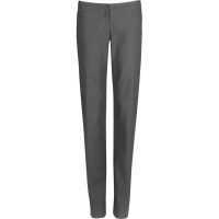 Ladies Cambridge Flat Front Pants - Grey