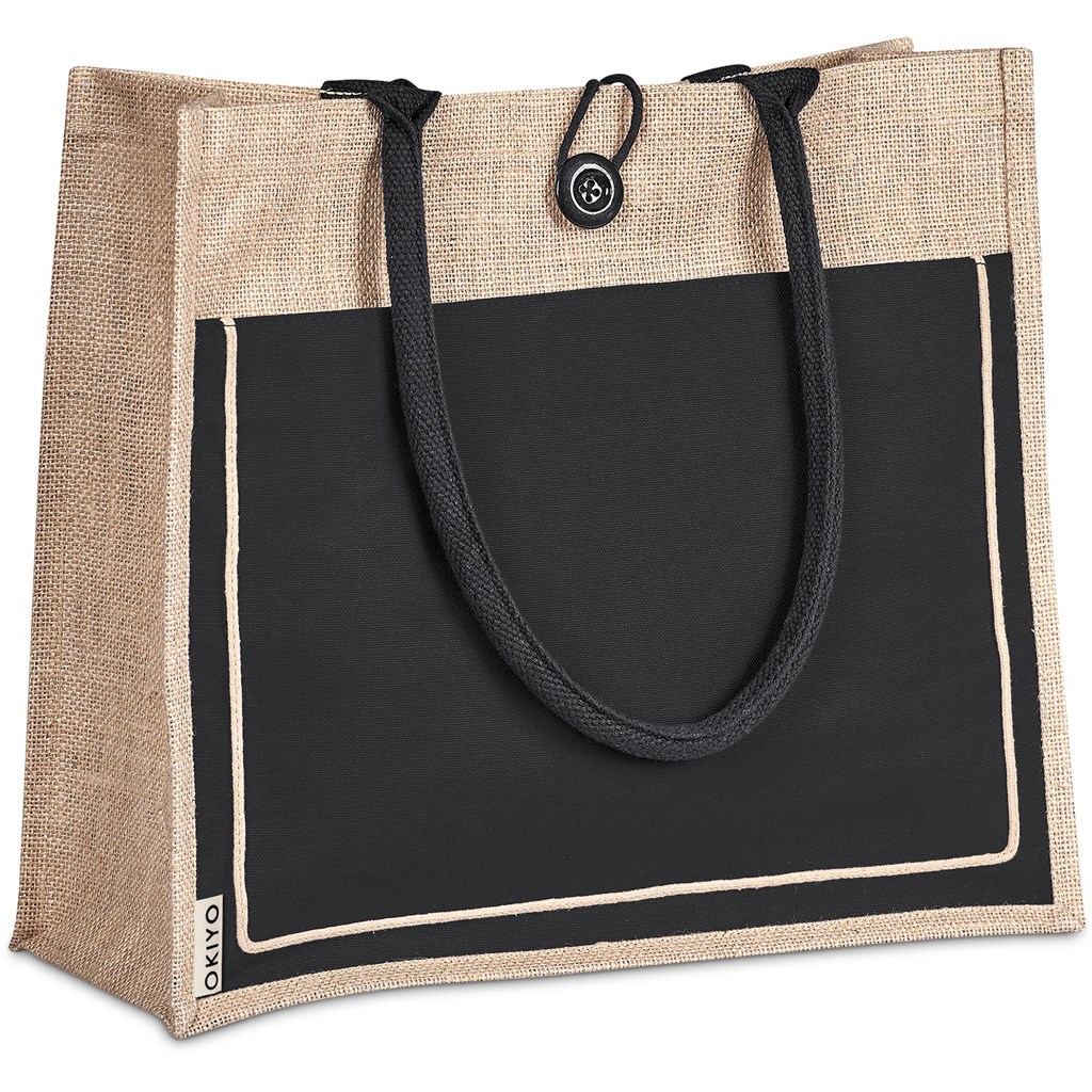 Okiyo Umi Jute & Cotton Tote - Image 2