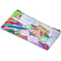 Pre-Printed Sample Hoppla Junior Recycled PET Stitch-Bond Pencil Case