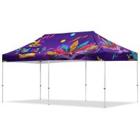 Coated Steel Sublimated Gazebo 6m x 3m