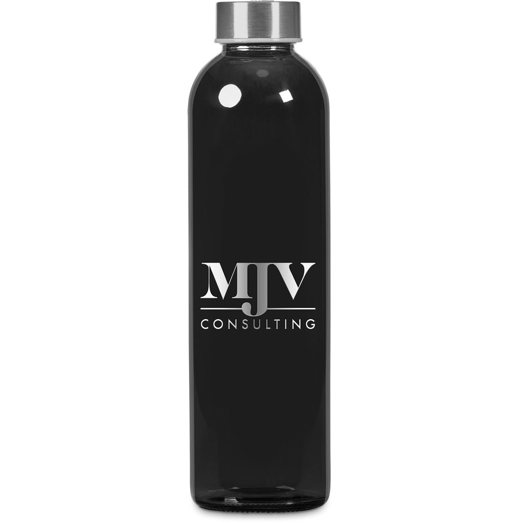 Kooshty Pura Plus Glass Water Bottle – 750ml - Black