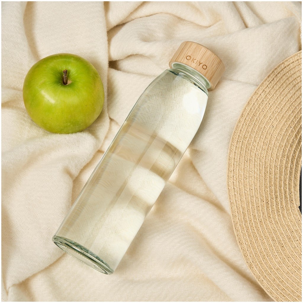 Okiyo Wabi-Sabi Glass Water Bottle - 500ml - Image 2