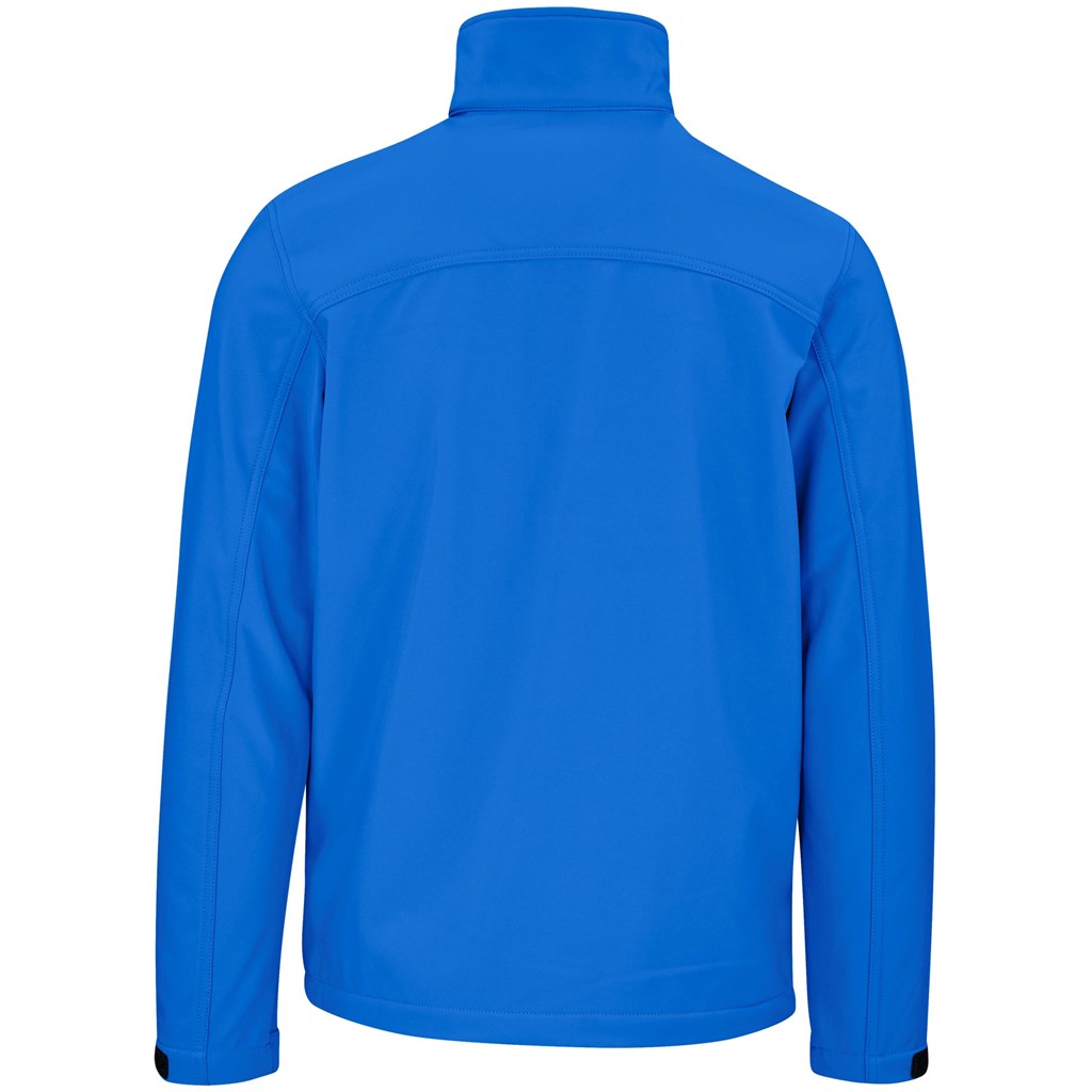 Mens Maxson Softshell Jacket - Blue - Image 2