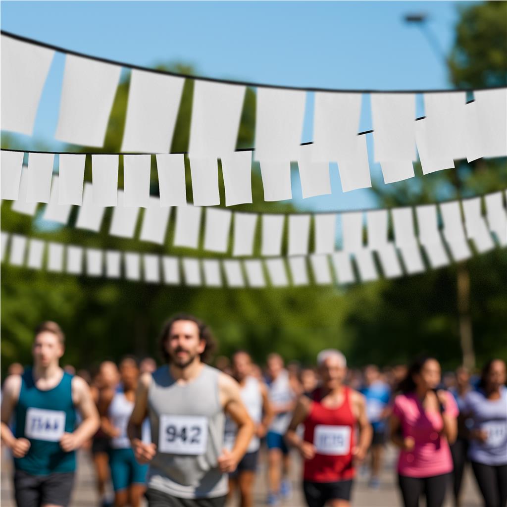 Sublimated Single-Sided Polyester Rectangle Bunting - 10m - Image 2