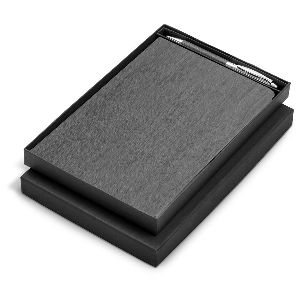 Oakridge Hard Cover Notebook & Pen Set - Image 2