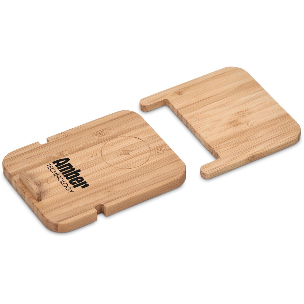 Okiyo Noryoku Bamboo Wireless Charging Phone Stand - Image 2