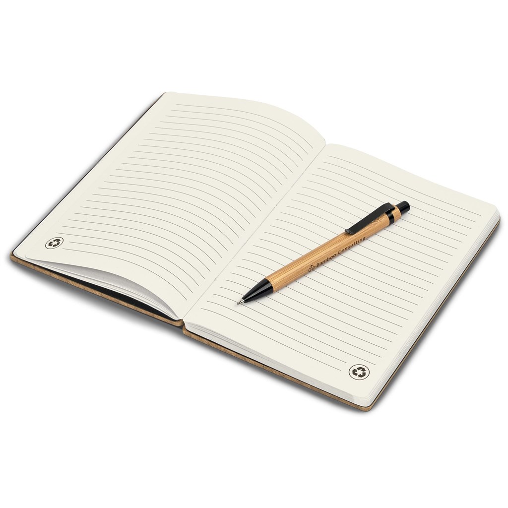 Okiyo Yahari Bamboo Notebook & Pen Set - Image 2