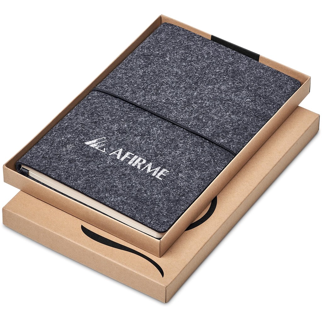 Okiyo Rika Recycled PET Felt A5 Soft Cover Notebook - Image 2