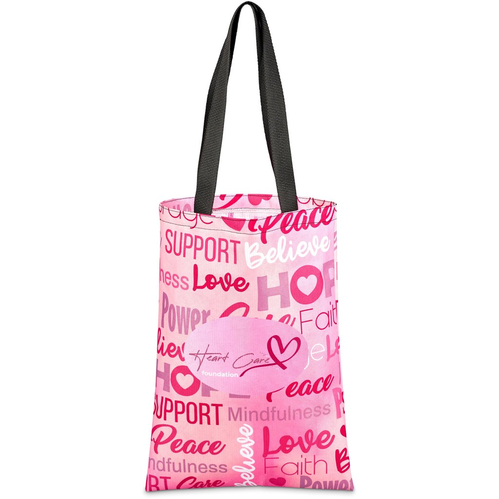 Pre-Printed Sample Hoppla Eden Recycled PET Stitch-Bond Shopper - Image 2