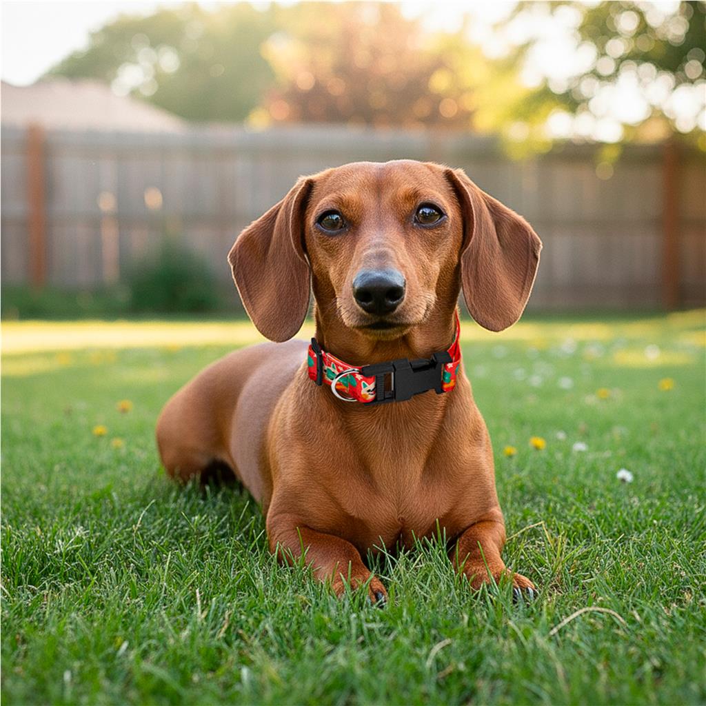 Pre-Printed Sample Hoppla Rambo Polyester Dog Collar - Image 2