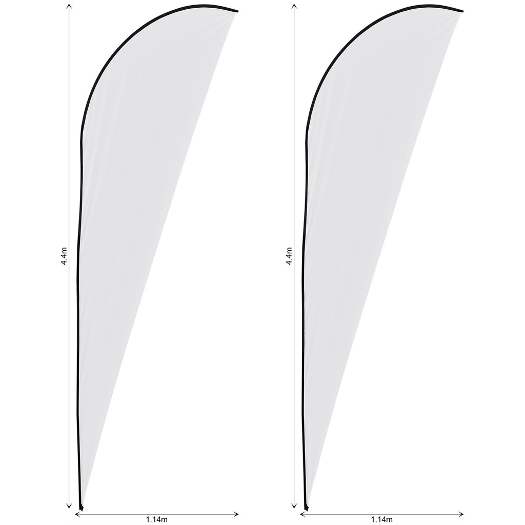 Legend 4m Sublimated Sharkfin Flying Banner Skin - Set Of 2 (Excludes Hardware) - Image 2