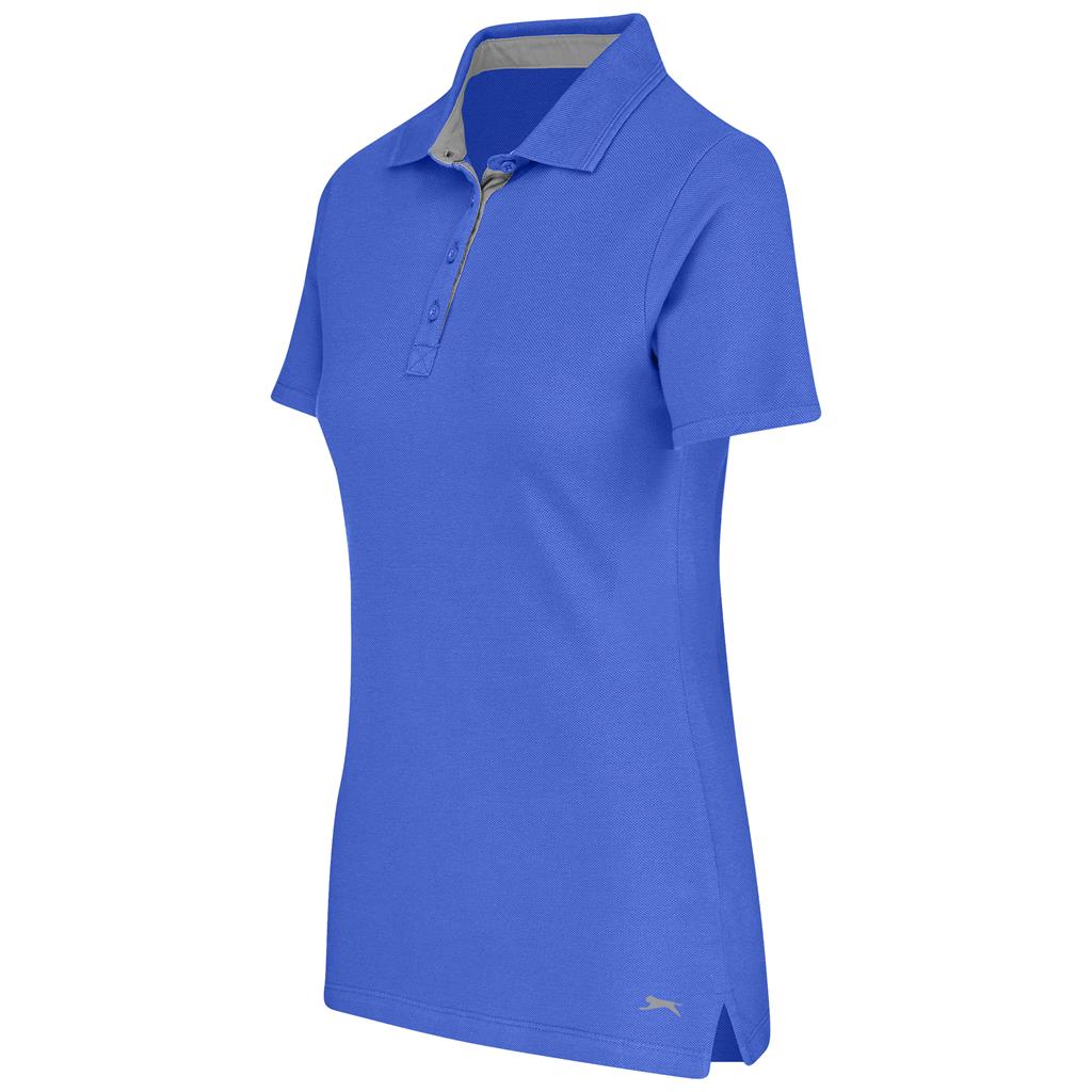 Ladies Hacker Golf Shirt - Blue - Image 2