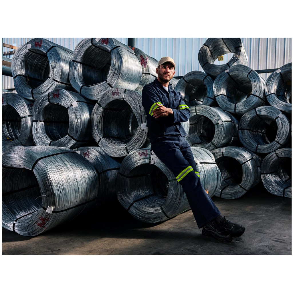 Vintage 100% Cotton Denim Conti Suit - Reflective Arms & Legs - Yellow Tape - Image 4