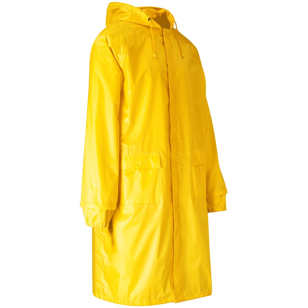 Thunder Rubberised Polyester/Pvc Raincoat - Yellow - Image 4