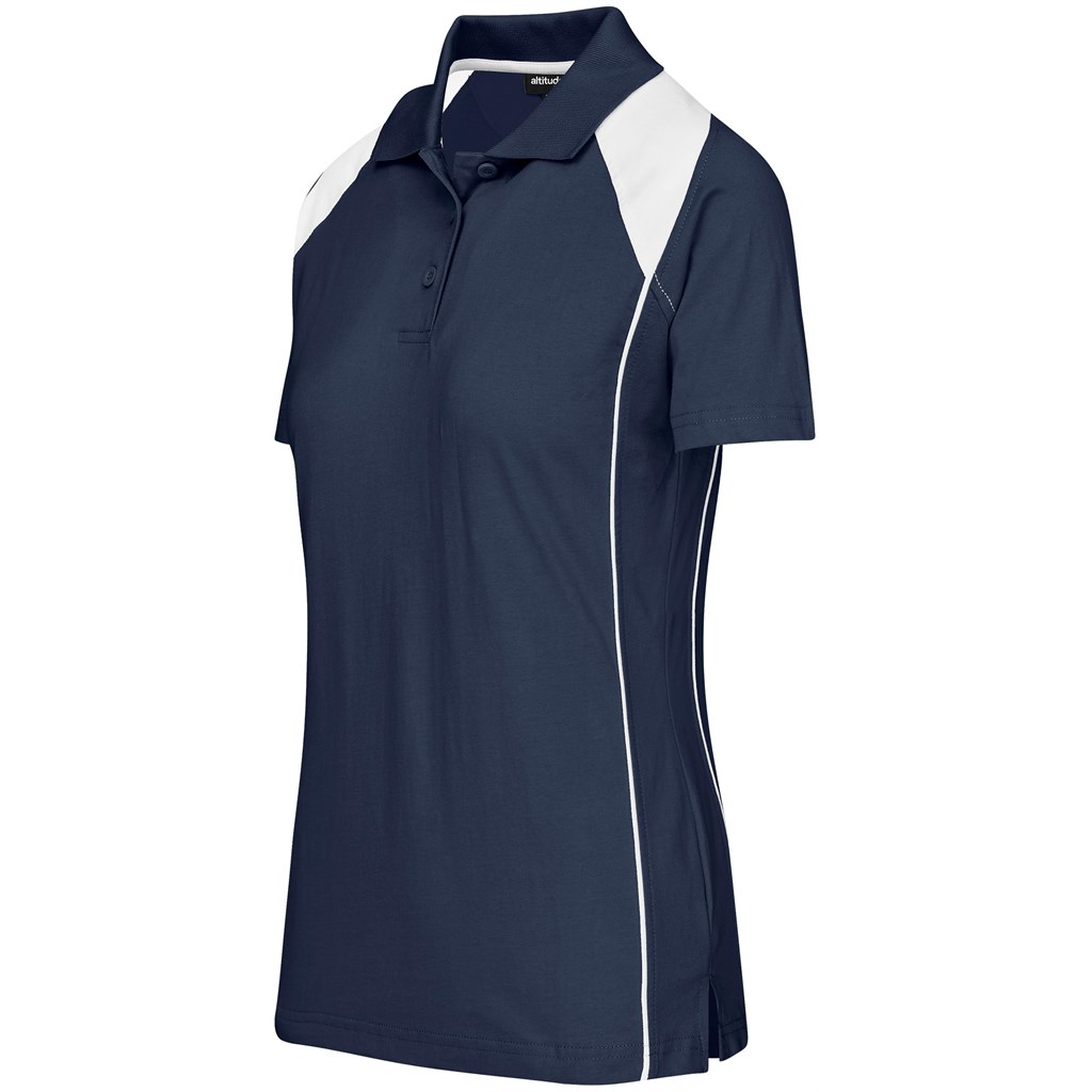 Ladies Infinity Golf Shirt - Navy - Image 4