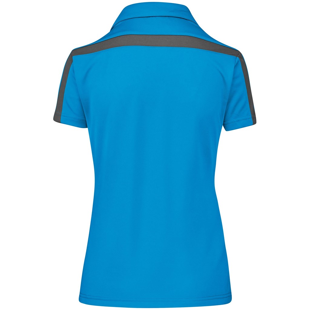 Ladies Nautilus Golf Shirt - Cyan - Image 4