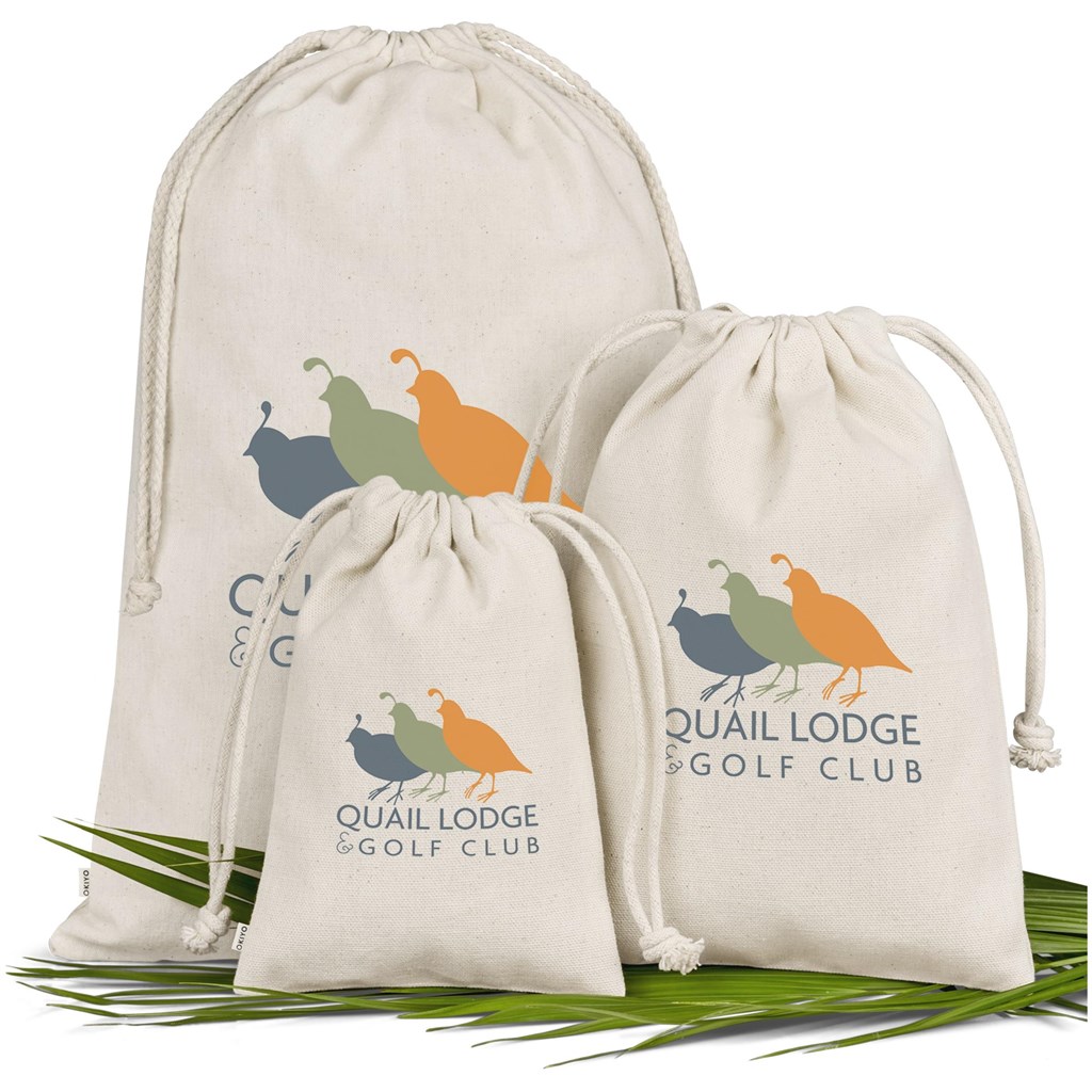 Okiyo Chikara Midi Cotton Drawstring Pouch - Image 4