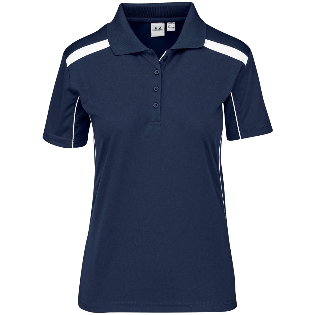 Ladies United Golf Shirt - Navy - Image 4