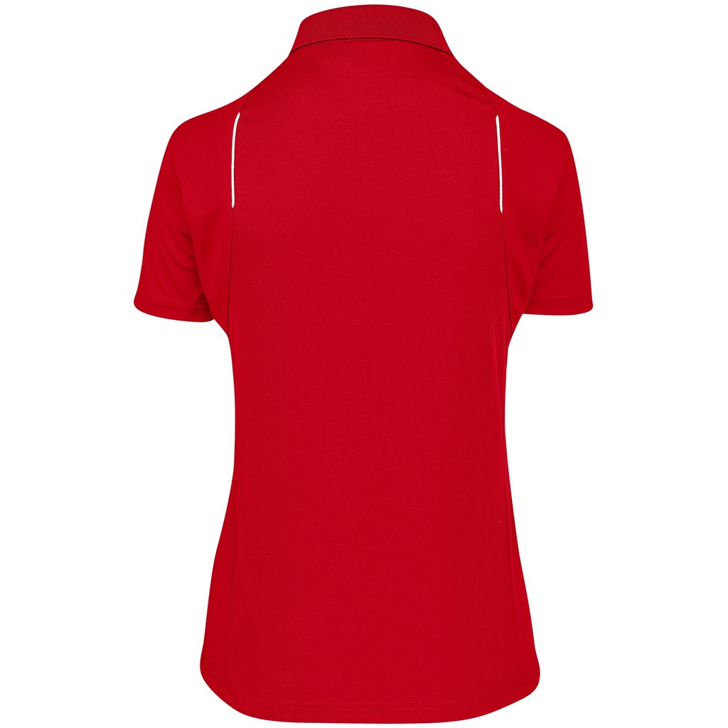 Ladies United Golf Shirt - Red - Image 4