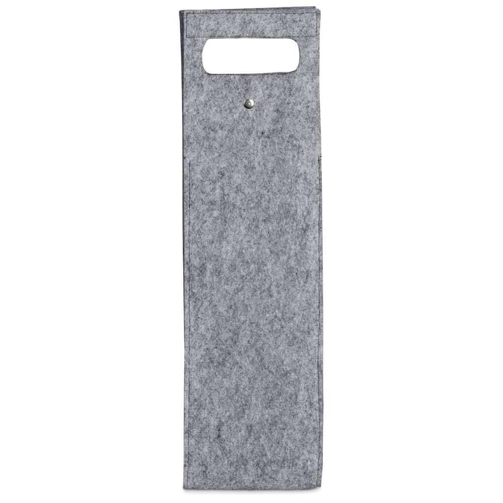 Hoppla Velto RPET Felt Single Wine Bottle Carrier - Image 4