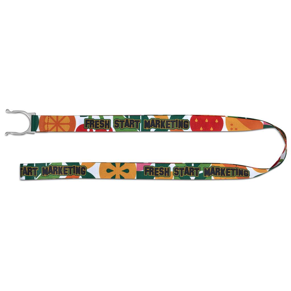 Altitude Aqua Crossbody Double-Sided Sublimated Satin Bottle Lanyard - Image 4