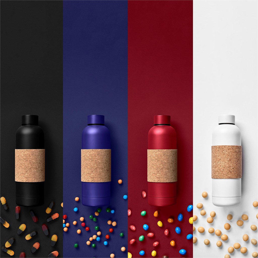 Kooshty Bermuda Kork Recycled Stainless Steel Water Bottle - 800ml - Image 4