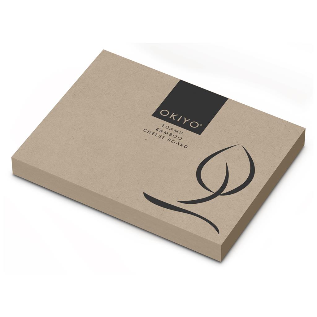 Okiyo Edamu Bamboo Cheese Board Set - Image 4
