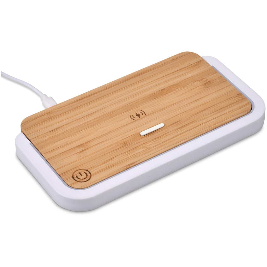 Okiyo Yoru Bamboo Wireless Charger & Night Light - Image 4