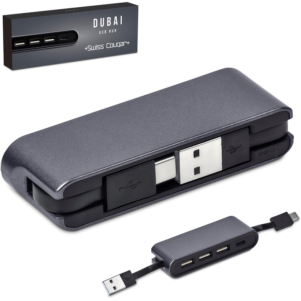 Swiss Cougar Dubai USB Hub - Gun Metal - Image 4