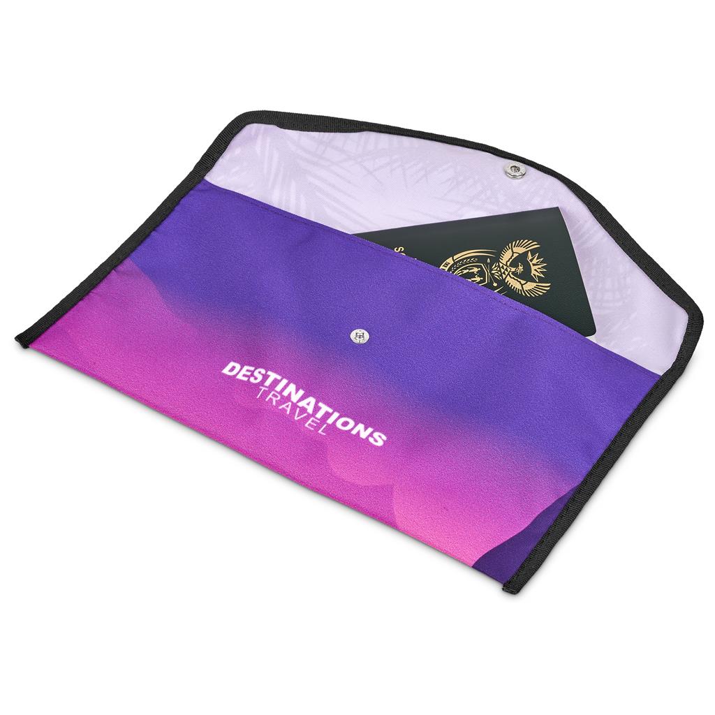 Pre-Printed Sample Hoppla Flitz Polyester Travel Wallet - Image 4