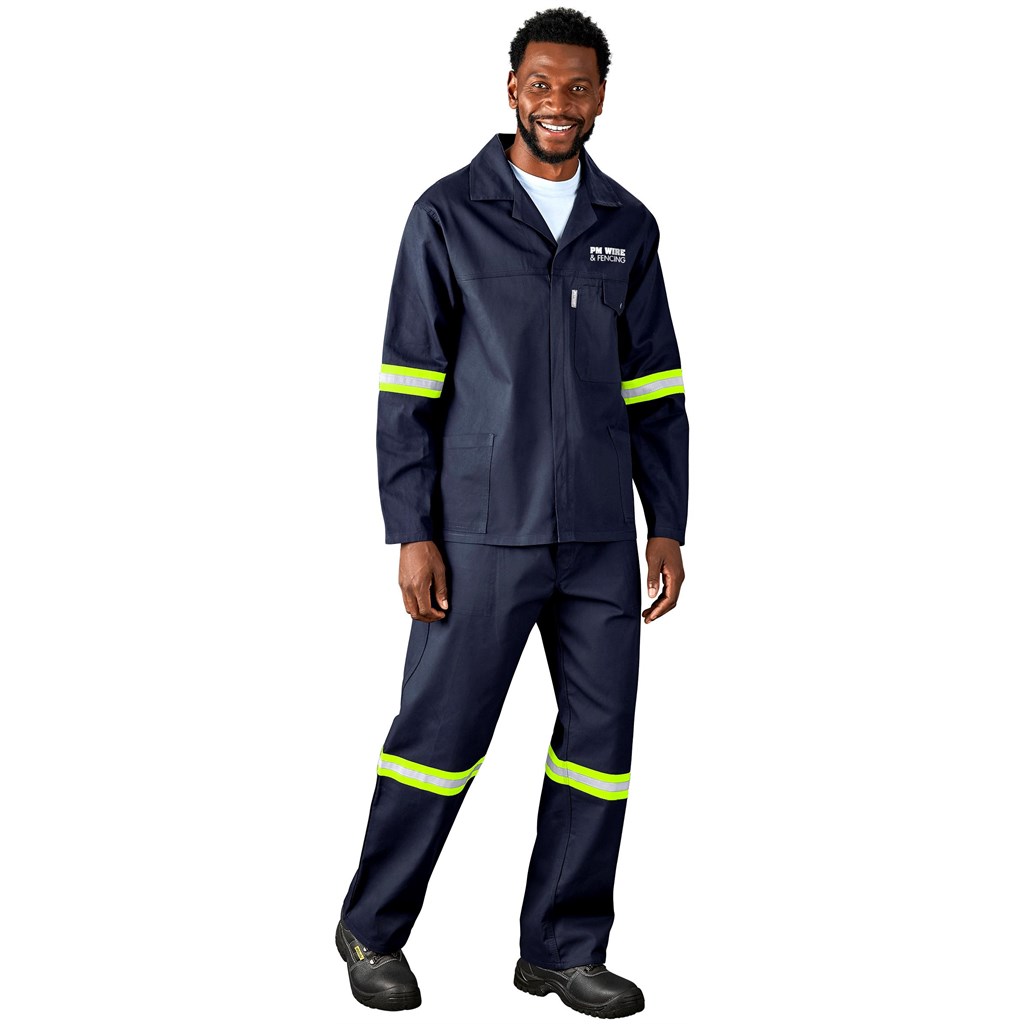 Artisan Premium 100% Cotton Pants - Reflective Legs - Yellow Tape - Image 5