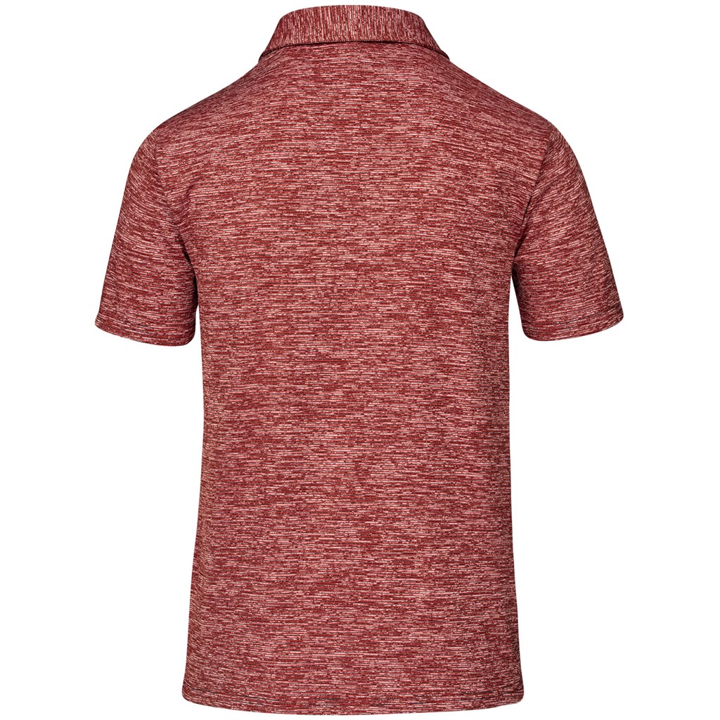 Mens Echo Golf Shirt - Red - Image 4