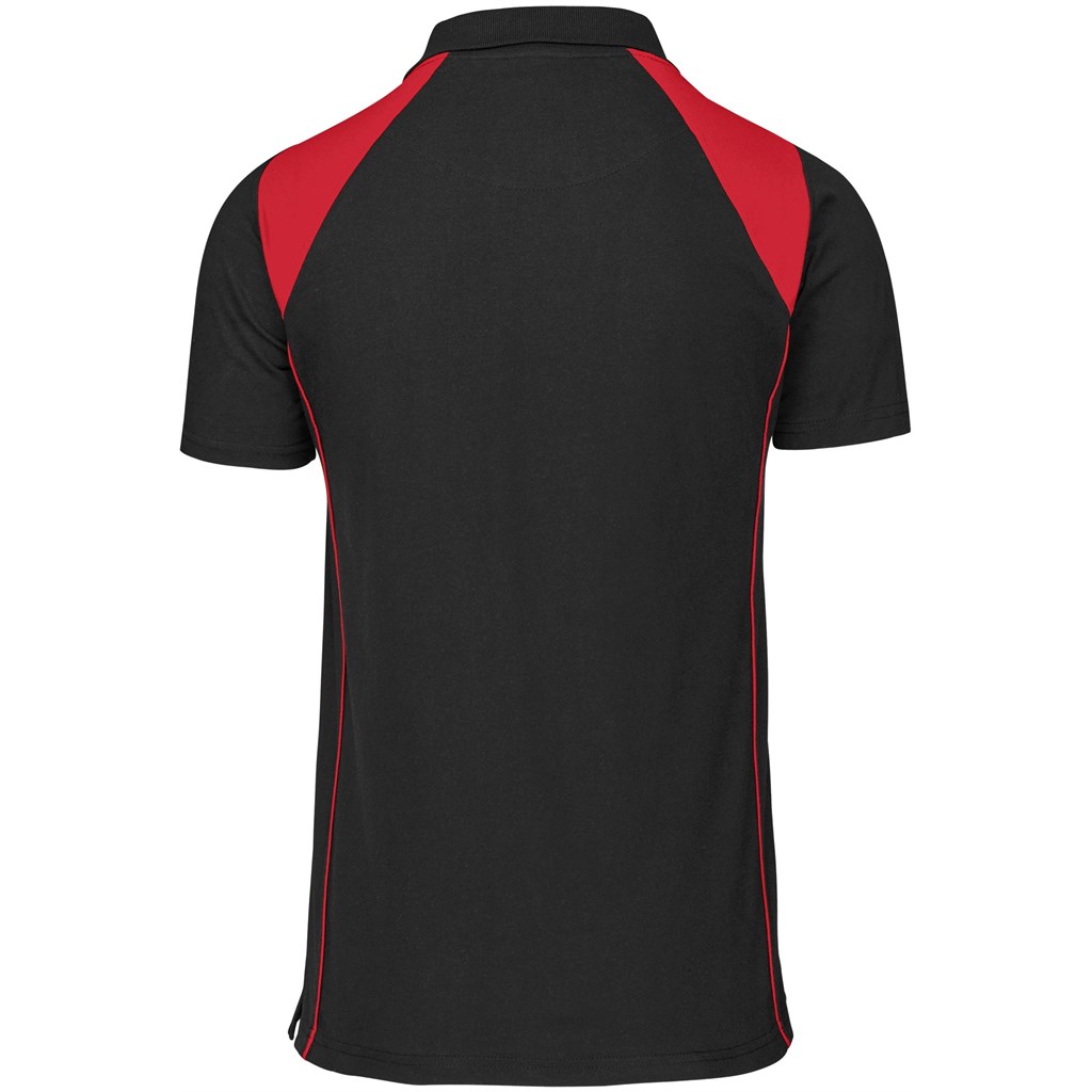 Mens Infinity Golf Shirt - Black - Image 4