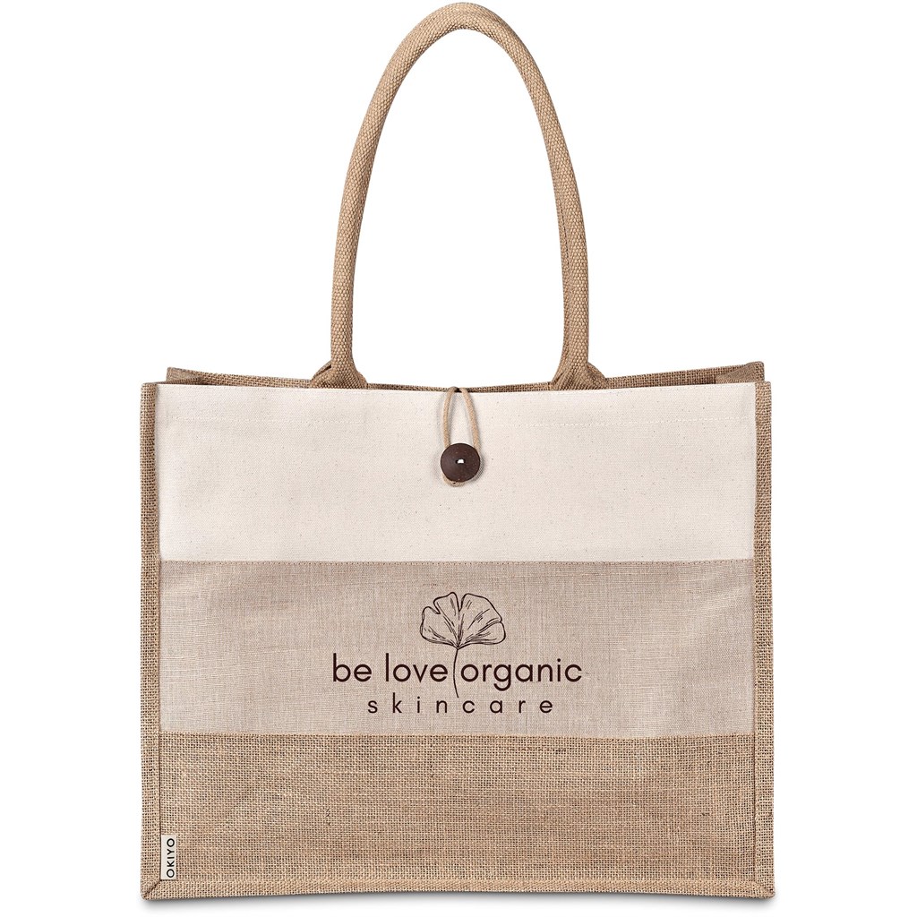 Okiyo Fukei Jute & Cotton Tote - Image 5