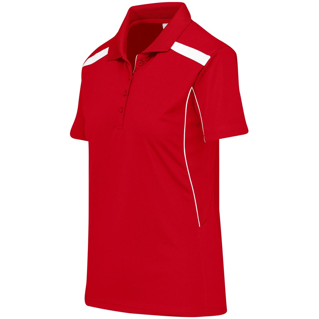Ladies United Golf Shirt - Red - Image 5