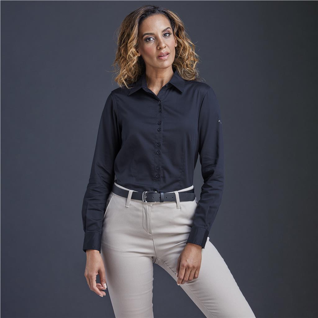 Ladies Long Sleeve Alex Varga Opus Stretch Shirt - Image 4