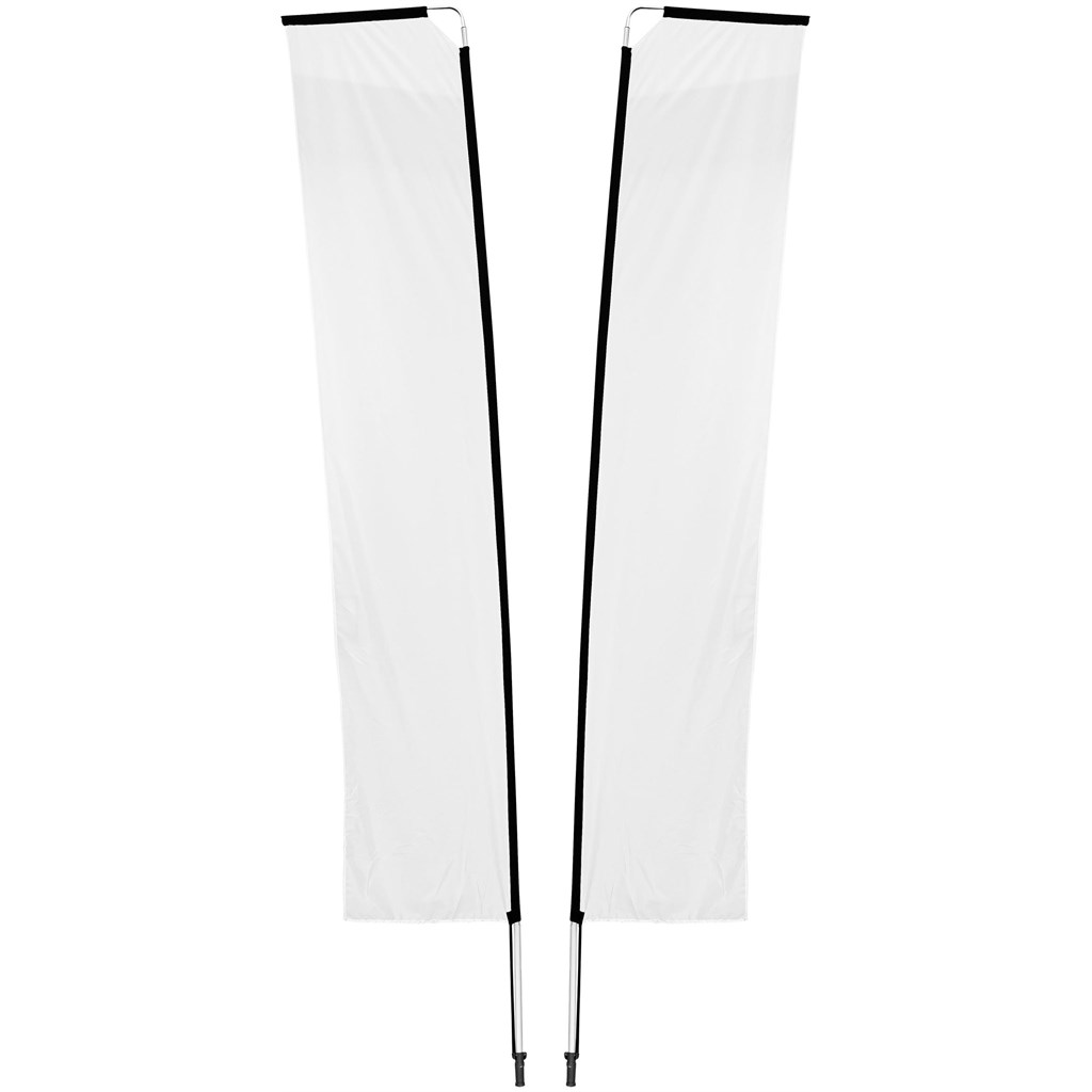 Legend 4M Sublimated Telescopic Double-Sided Flying Banner - 1 complete unit - Image 5