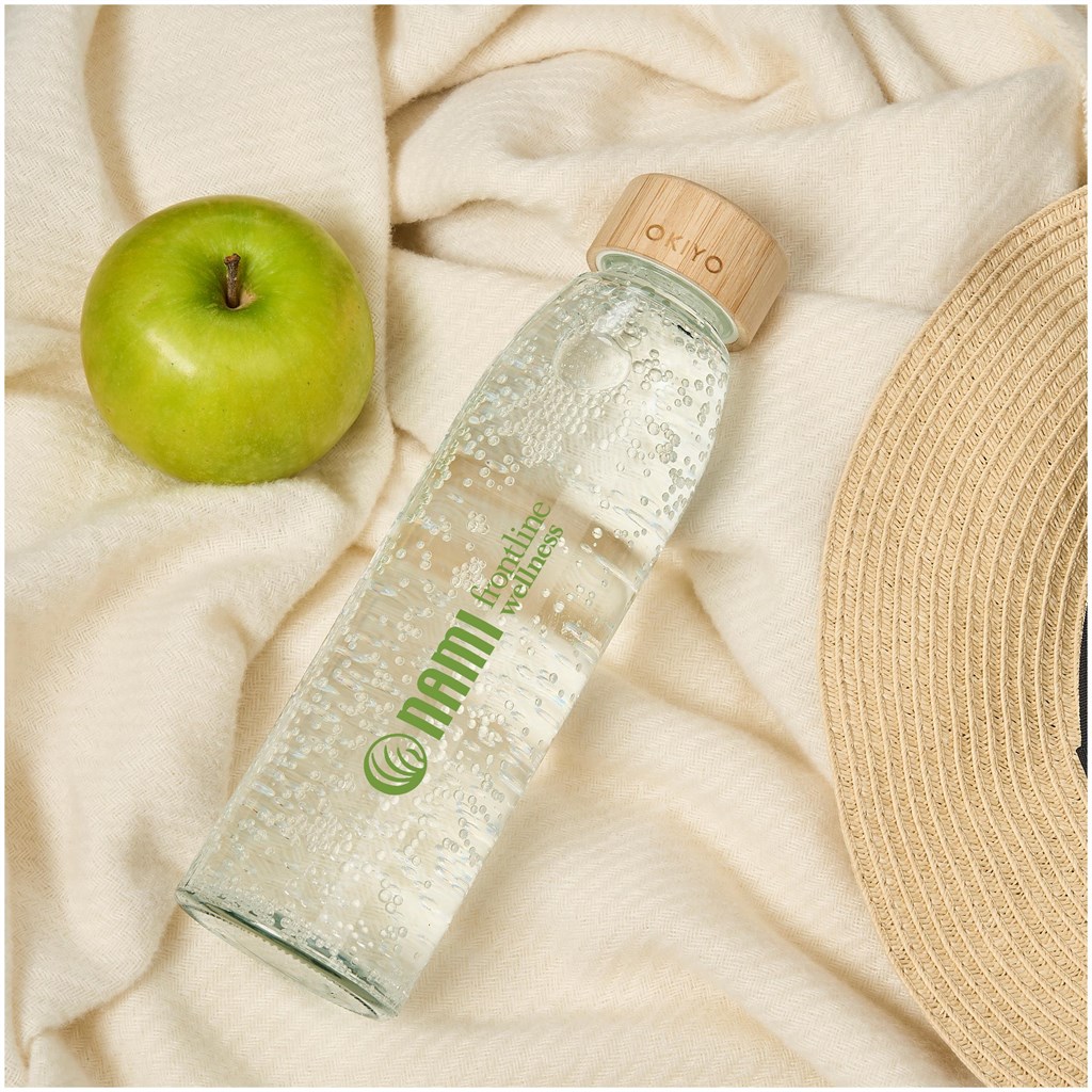 Okiyo Wabi-Sabi Glass Water Bottle - 500ml - Image 6
