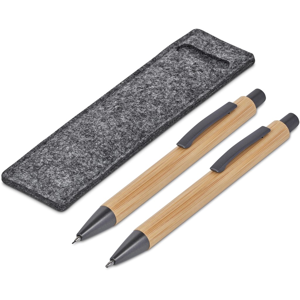 Okiyo Jona Bamboo Ball Pen & Pencil Set - Image 6