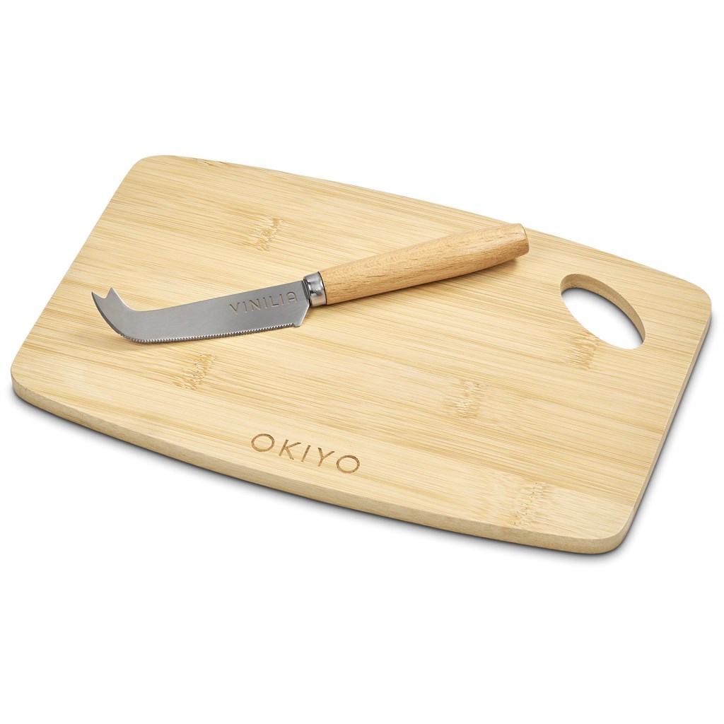 Okiyo Edamu Bamboo Cheese Board Set - Image 6