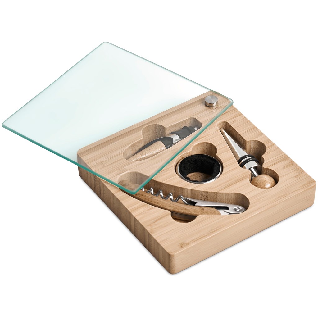 Okiyo Budonoki Bamboo Wine Accessories set - Image 6