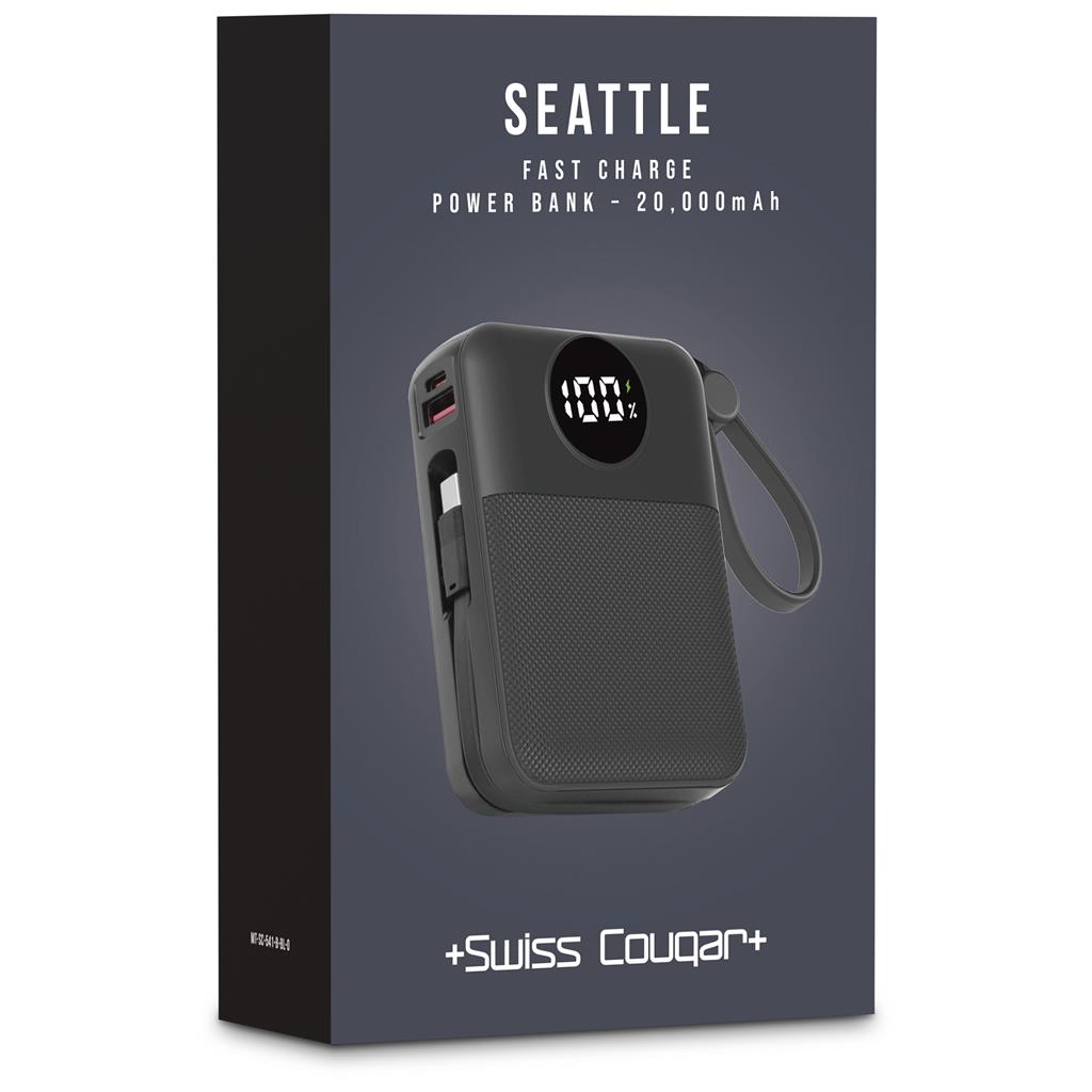 Swiss Cougar Seattle Fast Charge 22.5W Power Bank - 20,000mAh - Image 2
