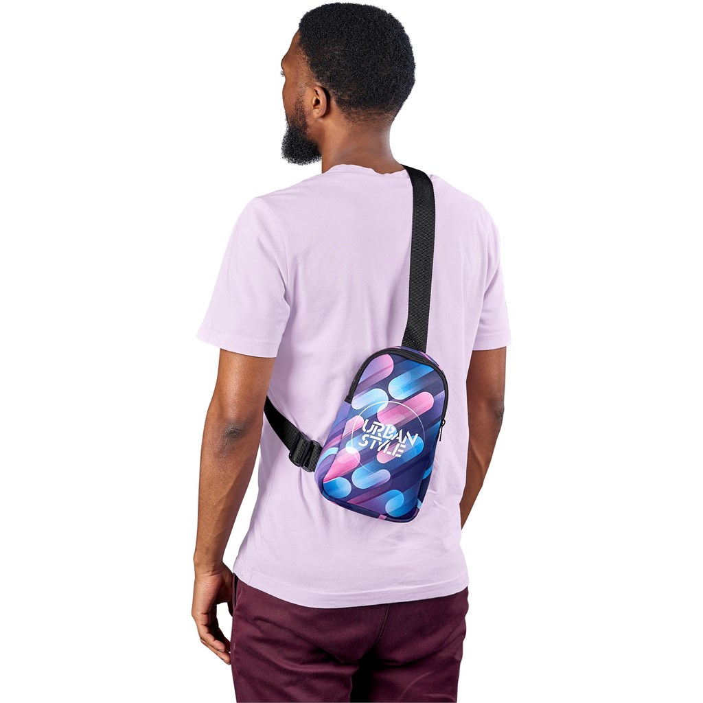 Pre-Printed Sample Hoppla Golden Mile Neoprene Cross Body Bag - Image 5