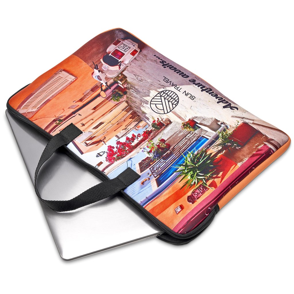 Pre-Printed Sample Hoppla Cloud Neoprene Laptop Sleeve with Handles – 15 -16 inch - Image 5